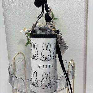 Miffy🐰💗White and Black Bottle Crossover & Hand Strap Holder